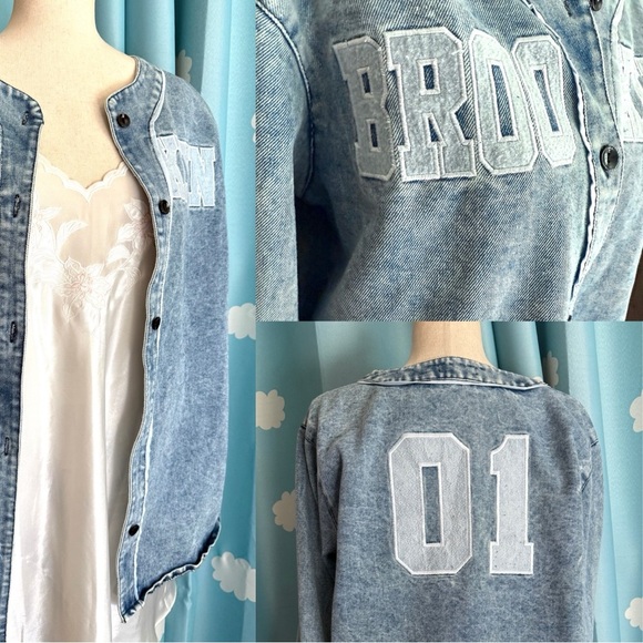 Acid washed Brooklyn Jean shirt- XL - Picture 1 of 7